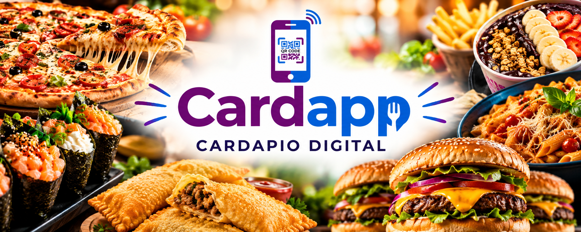 Cardapp — cardápio digital com pizzas, hambúrgueres, temakis e mais